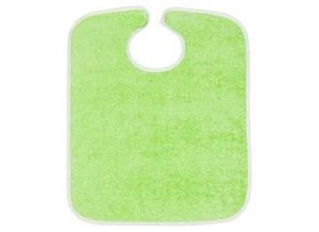 Image de Bavoir en tissu éponge avec bouton-poussoir - Vert